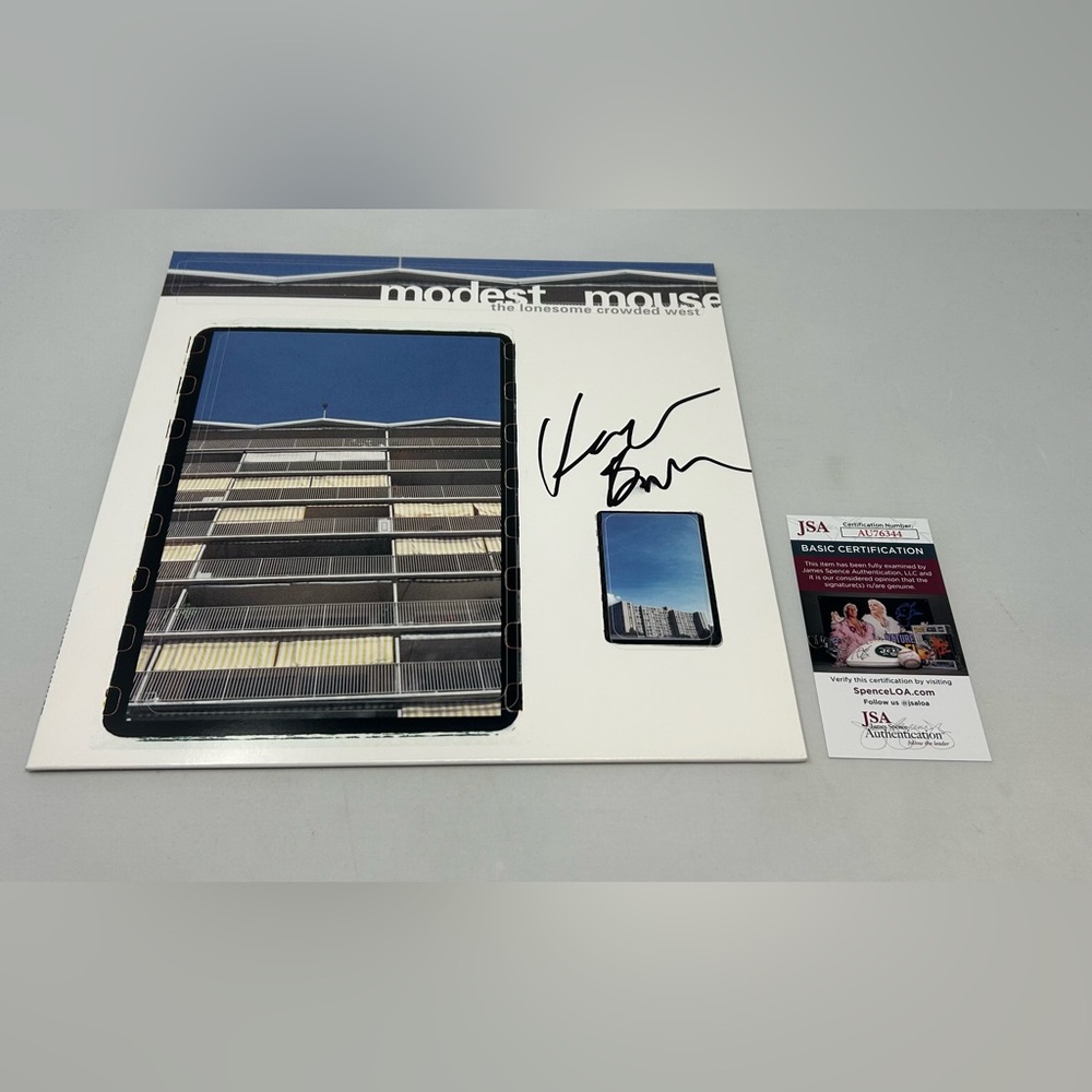 Isaac Brock signed Modest Mouse The Lonesome Crowded West Album JSA COA